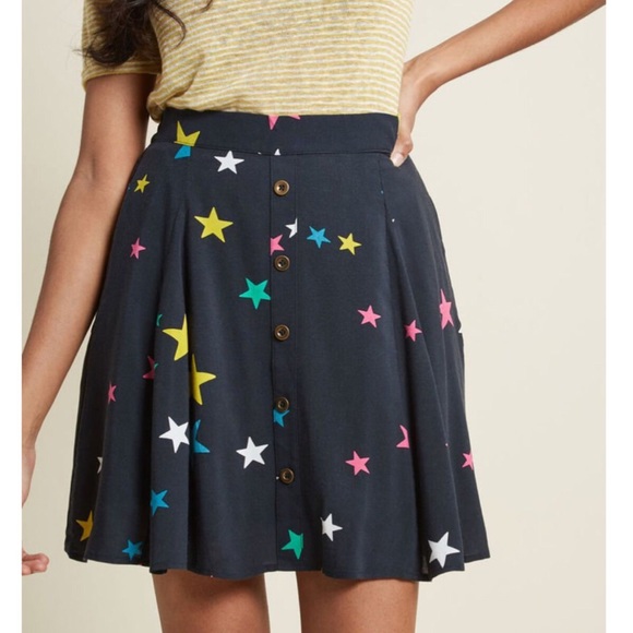 Modcloth Dresses & Skirts - ModCloth star skater skirt nwot